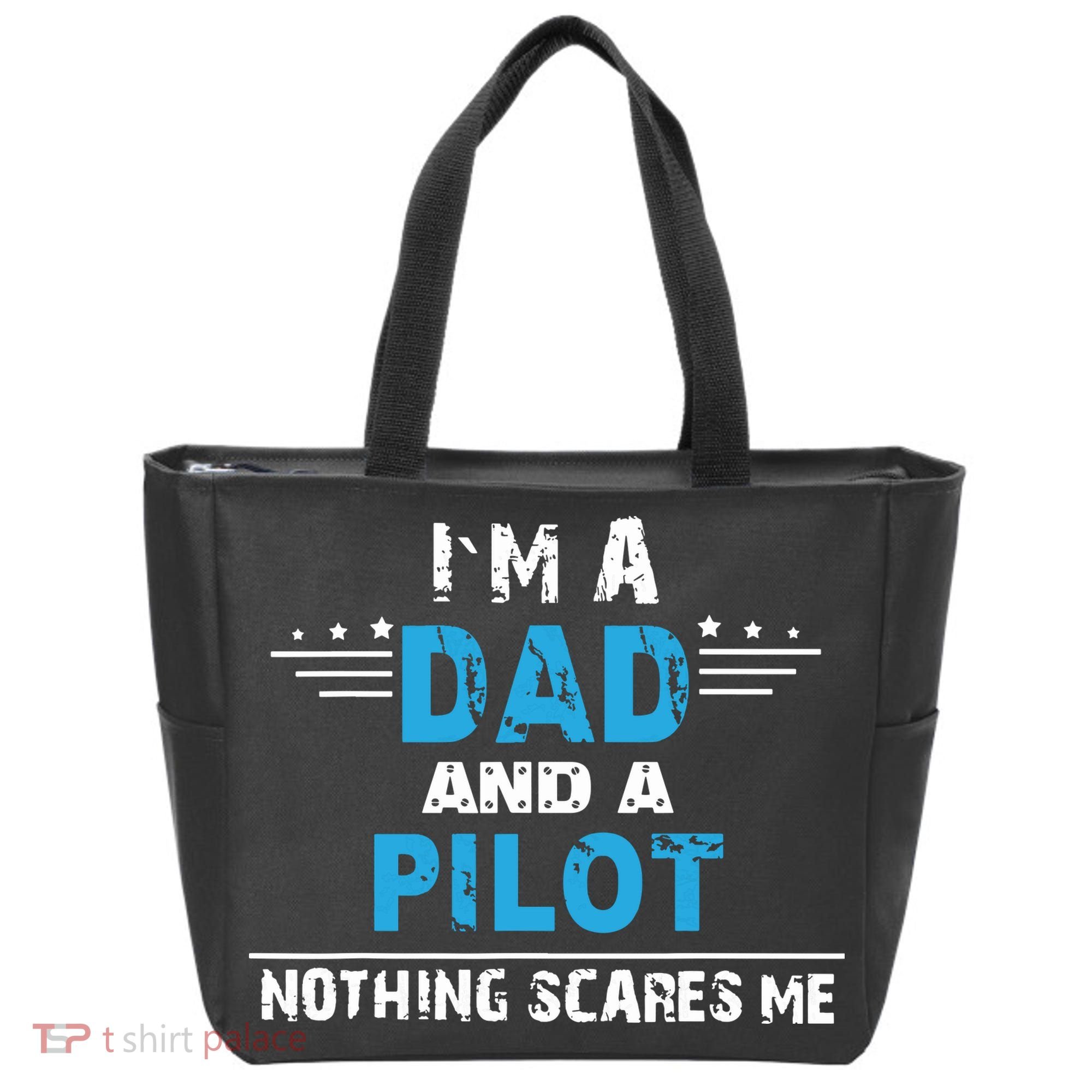 I M A Dad And A Pilot Airplane Aviation Pilot Dads Tote Bag