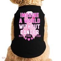 Imagine A World Without Cancer Save The Tatas Doggie Tank thumb 0