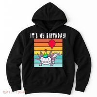 Its My Birthday Axolotl Party Hat & Balloon Hoodie thumb 0