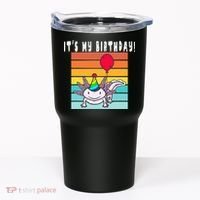 Its My Birthday Axolotl Party Hat & Balloon Tumbler thumb 0