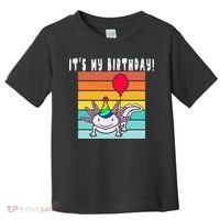 Its My Birthday Axolotl Party Hat & Balloon Toddler T-Shirt thumb 0
