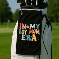In My Boy Mom Era Golf Towel thumb 2