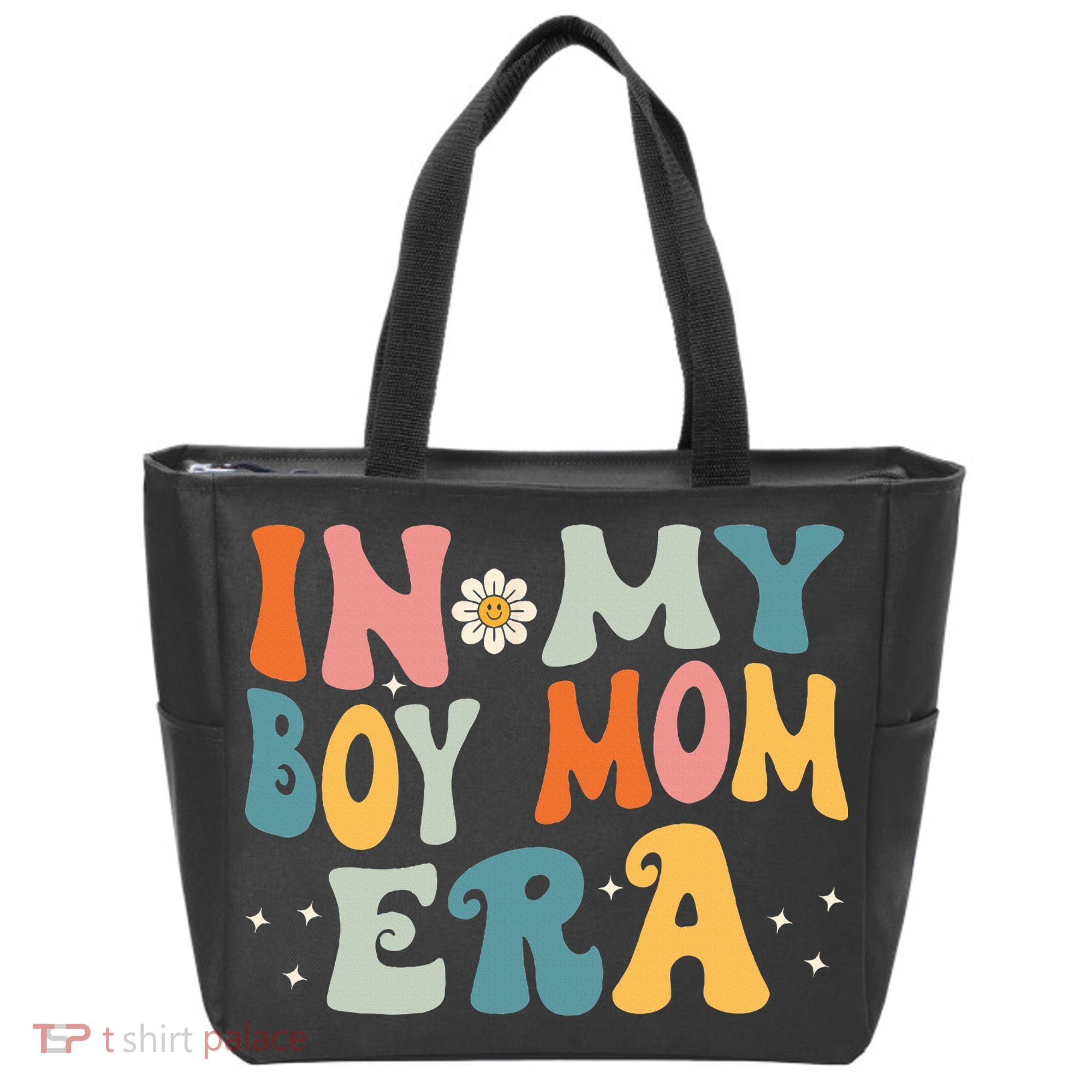 In My Boy Mom Era Tote Bag