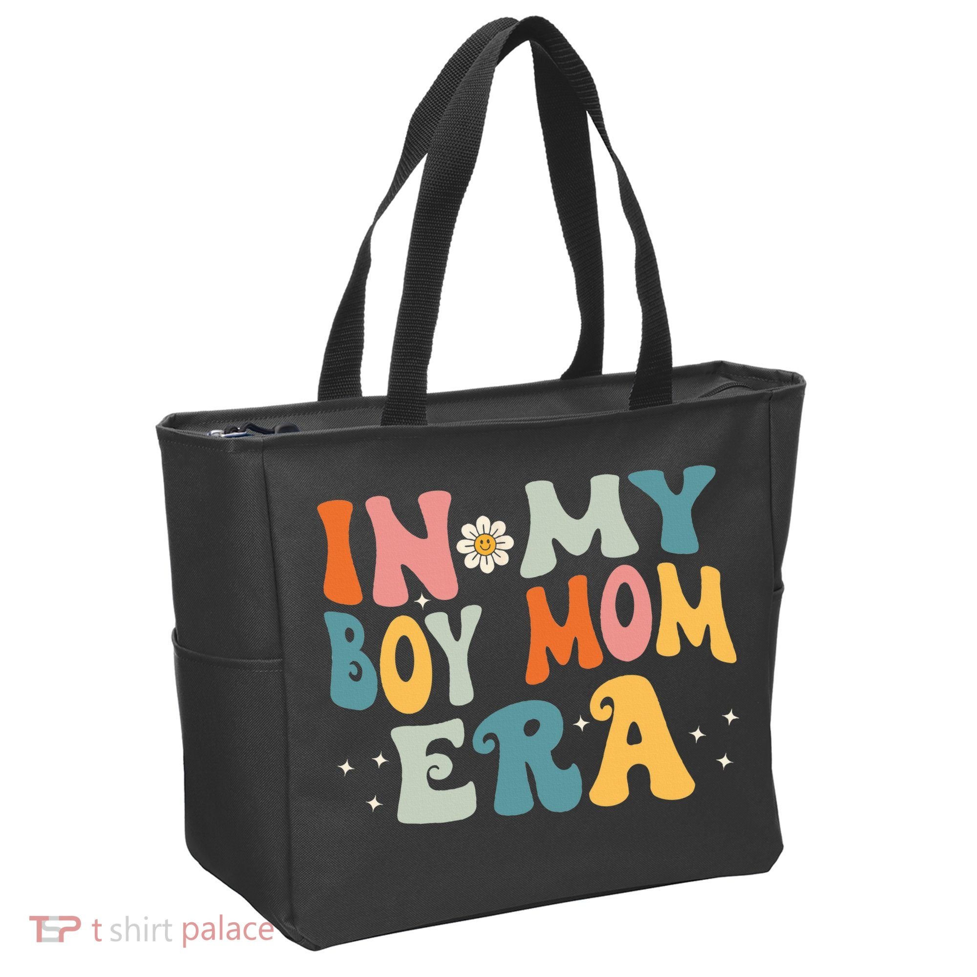 In My Boy Mom Era Tote Bag