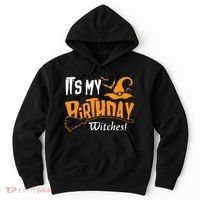 Its My Birthday Witch Halloween October Birthday Hoodie thumb 0
