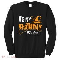 Its My Birthday Witch Halloween October Birthday Sweatshirt thumb 0