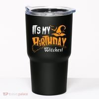Its My Birthday Witch Halloween October Birthday Tumbler thumb 0