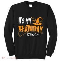 Its My Birthday Witch Halloween October Birthday Tall Sweatshirt thumb 0