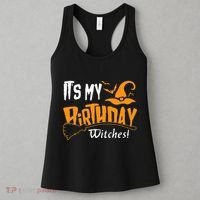 Its My Birthday Witch Halloween October Birthday Women's Tank Top thumb 3