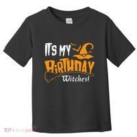 Its My Birthday Witch Halloween October Birthday Toddler T-Shirt thumb 0