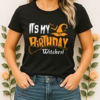 Its My Birthday Witch Halloween October Birthday Women's T-Shirt thumb 2