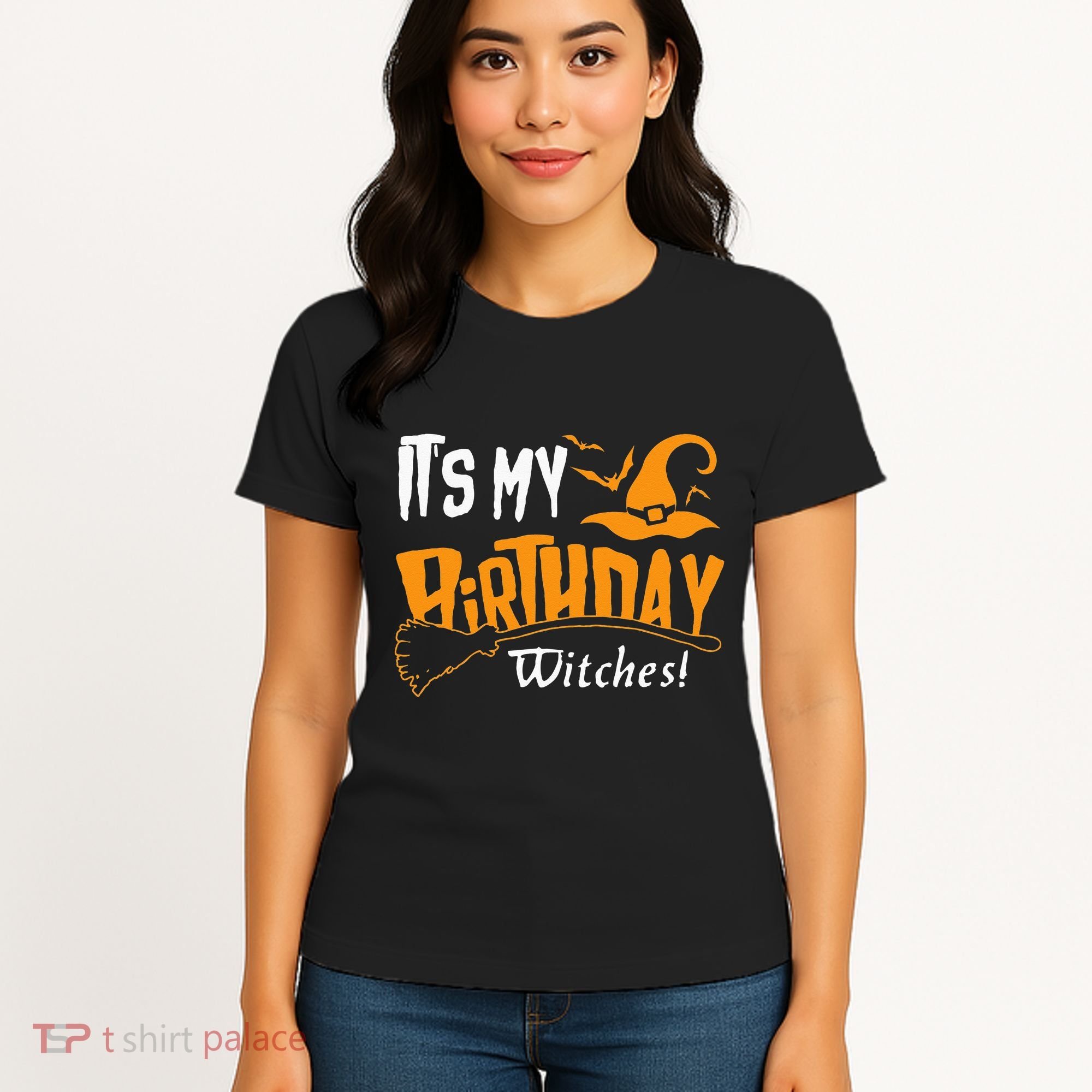 Its My Birthday Witch Halloween October Birthday Women's T-Shirt