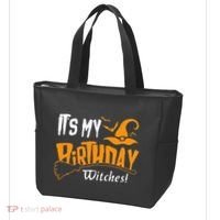Its My Birthday Witch Halloween October Birthday Tote Bag thumb 3
