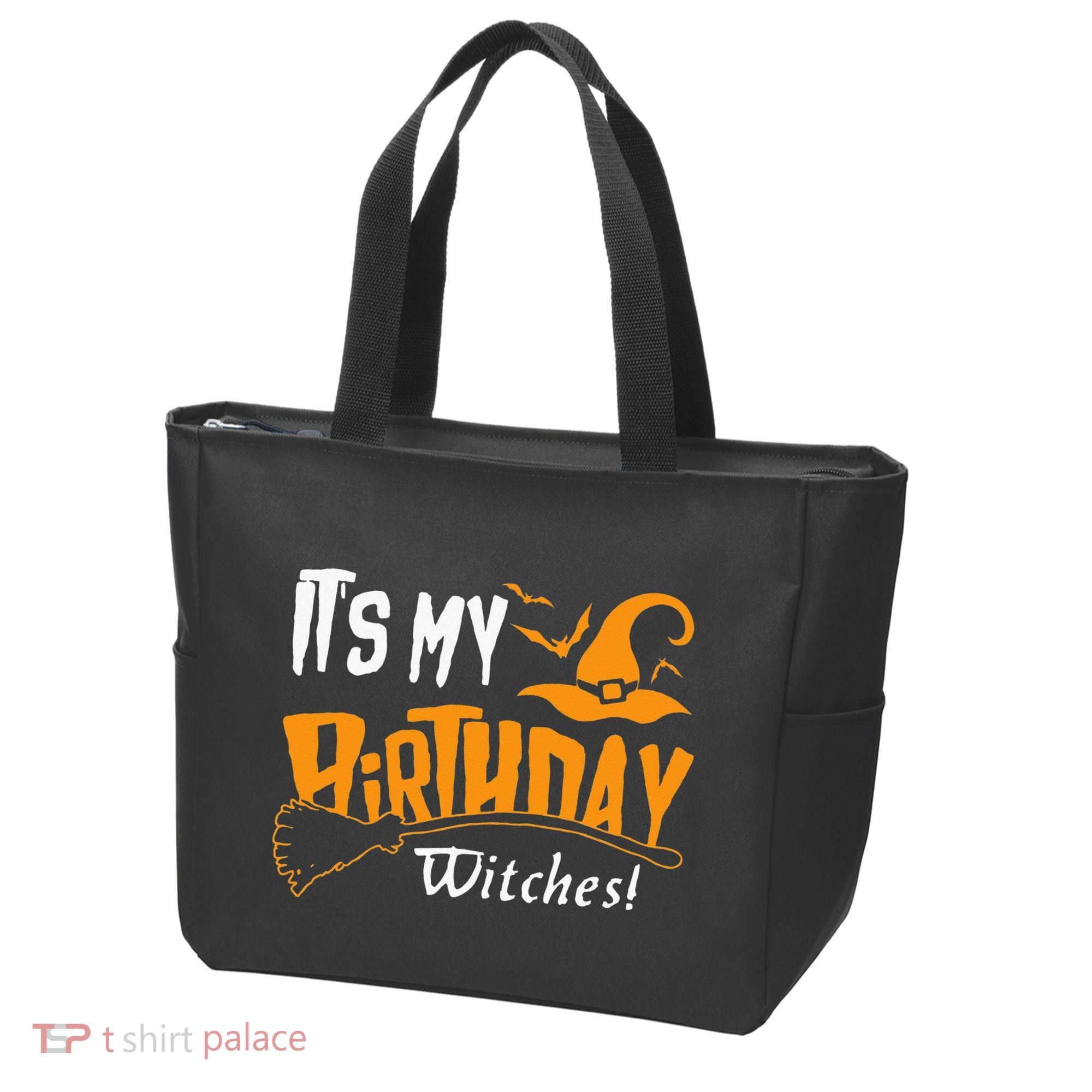 Its My Birthday Witch Halloween October Birthday Tote Bag