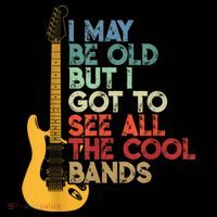 I May Be Old But I Got To See All The Cool Bands Stripe Pom Pom Beanie thumb 2