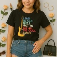 I May Be Old But I Got To See All The Cool Bands Comfort Colors Boxy T-Shirt thumb 2