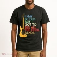 I May Be Old But I Got To See All The Cool Bands Tall T-Shirt thumb 2