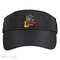 I May Be Old But I Got To See All The Cool Bands Adult Drive Performance Visor thumb 0