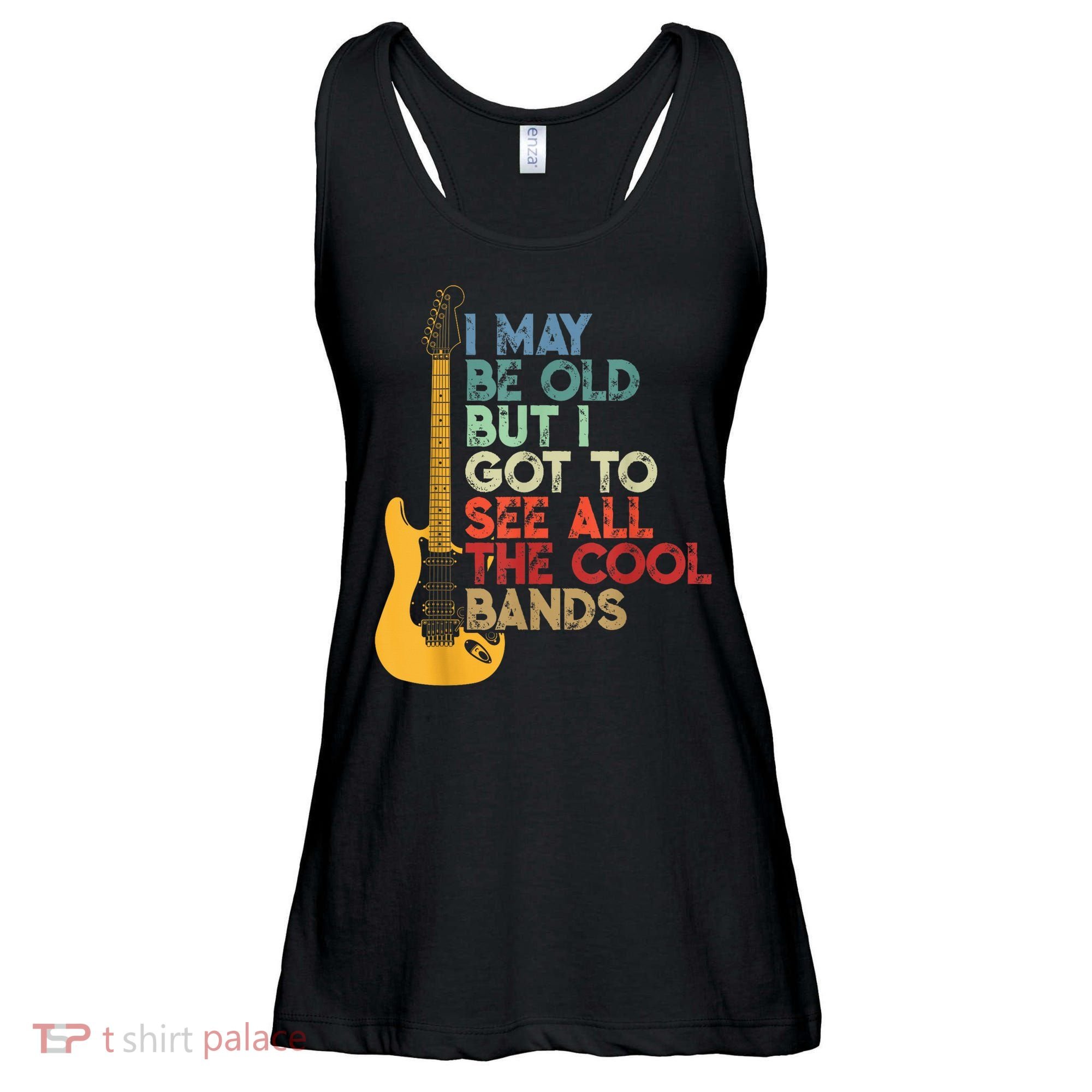I May Be Old But I Got To See All The Cool Bands Ladies Essential Flowy Tank