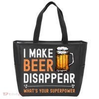 I Make Beer Disappear Whats Your Superpower Funny Drinking Tote Bag thumb 0