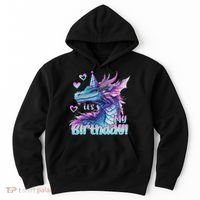 It's My Birthday Dragon Party Cute Dragons Lover Theme Hoodie thumb 0