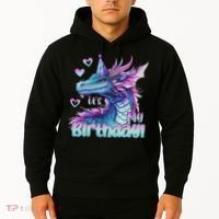 It's My Birthday Dragon Party Cute Dragons Lover Theme Hoodie thumb 2