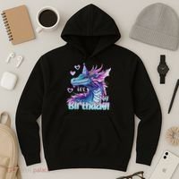 It's My Birthday Dragon Party Cute Dragons Lover Theme Hoodie thumb 3
