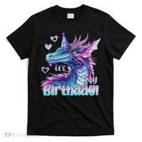 It's My Birthday Dragon Party Cute Dragons Lover Theme T-Shirt thumb 0
