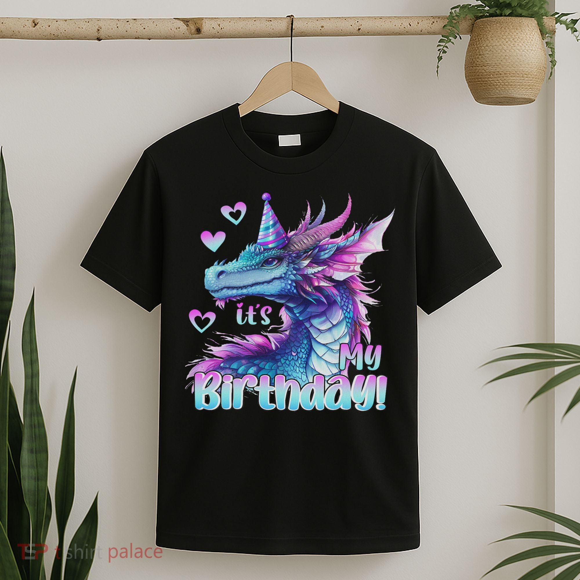 It's My Birthday Dragon Party Cute Dragons Lover Theme T-Shirt