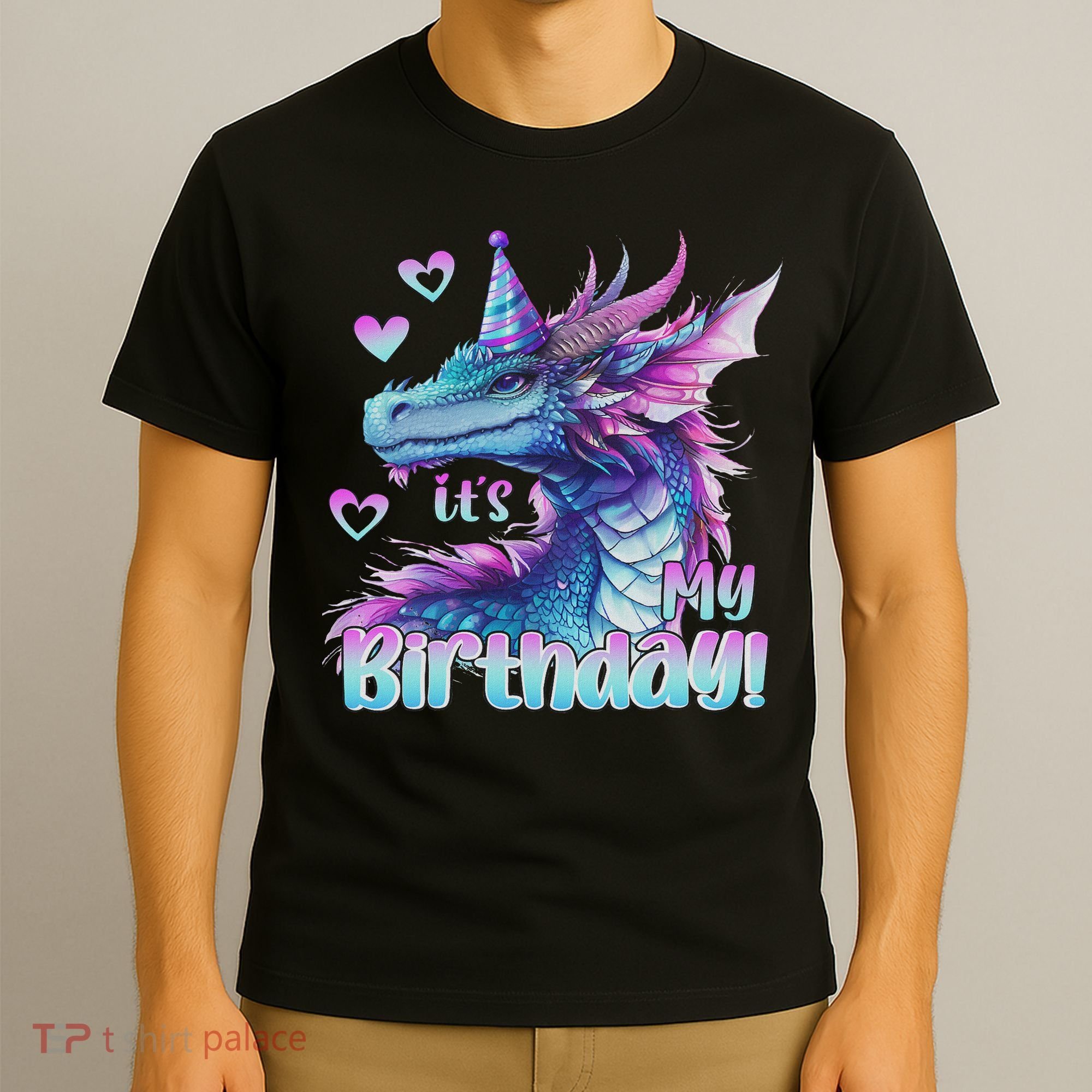It's My Birthday Dragon Party Cute Dragons Lover Theme T-Shirt