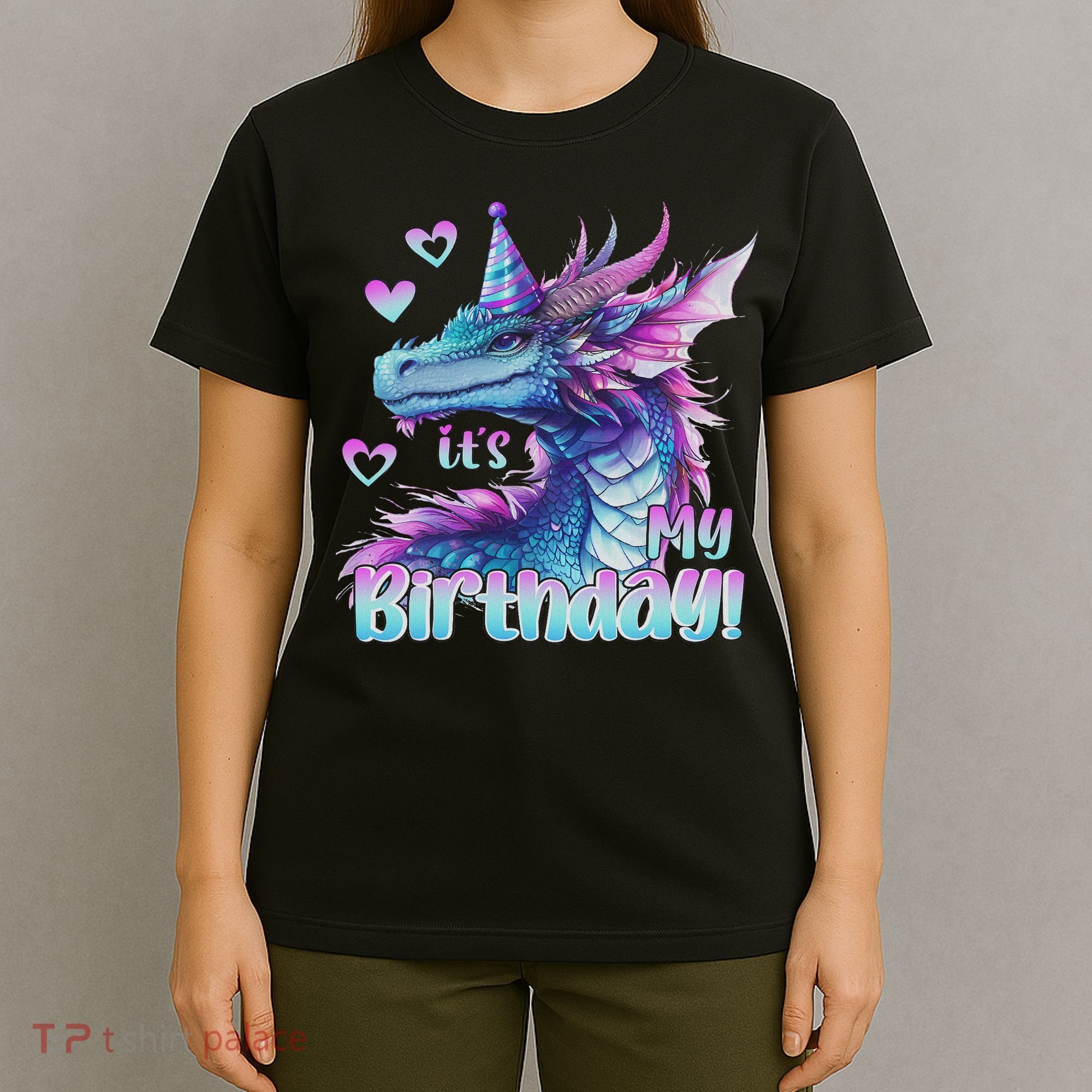It's My Birthday Dragon Party Cute Dragons Lover Theme T-Shirt