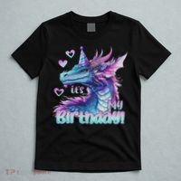 It's My Birthday Dragon Party Cute Dragons Lover Theme T-Shirt thumb 5