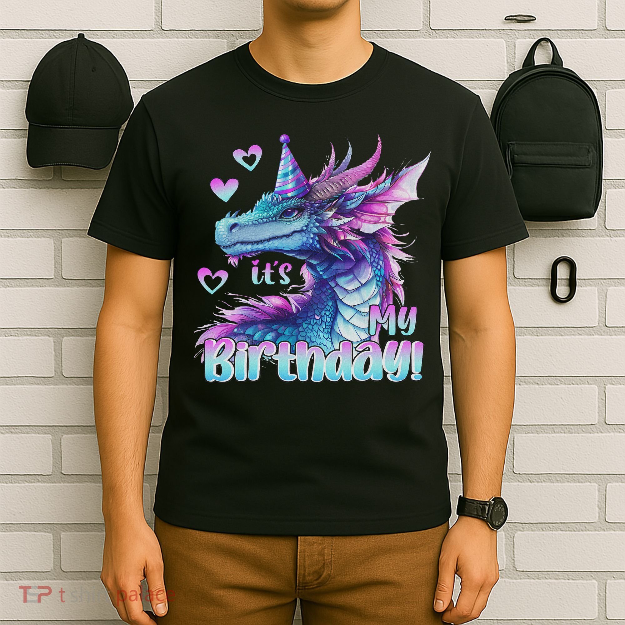 It's My Birthday Dragon Party Cute Dragons Lover Theme T-Shirt