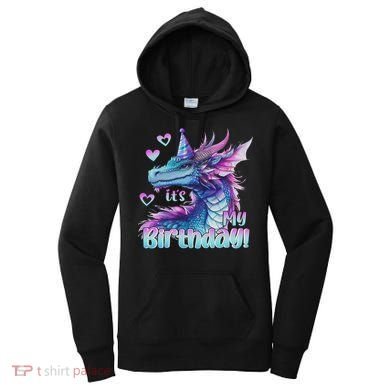 It's My Birthday Dragon Party Cute Dragons Lover Theme Women's Hoodie