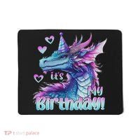 It's My Birthday Dragon Party Cute Dragons Lover Theme Mousepad thumb 0