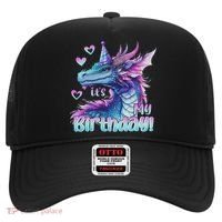 It's My Birthday Dragon Party Cute Dragons Lover Theme Hat thumb 0