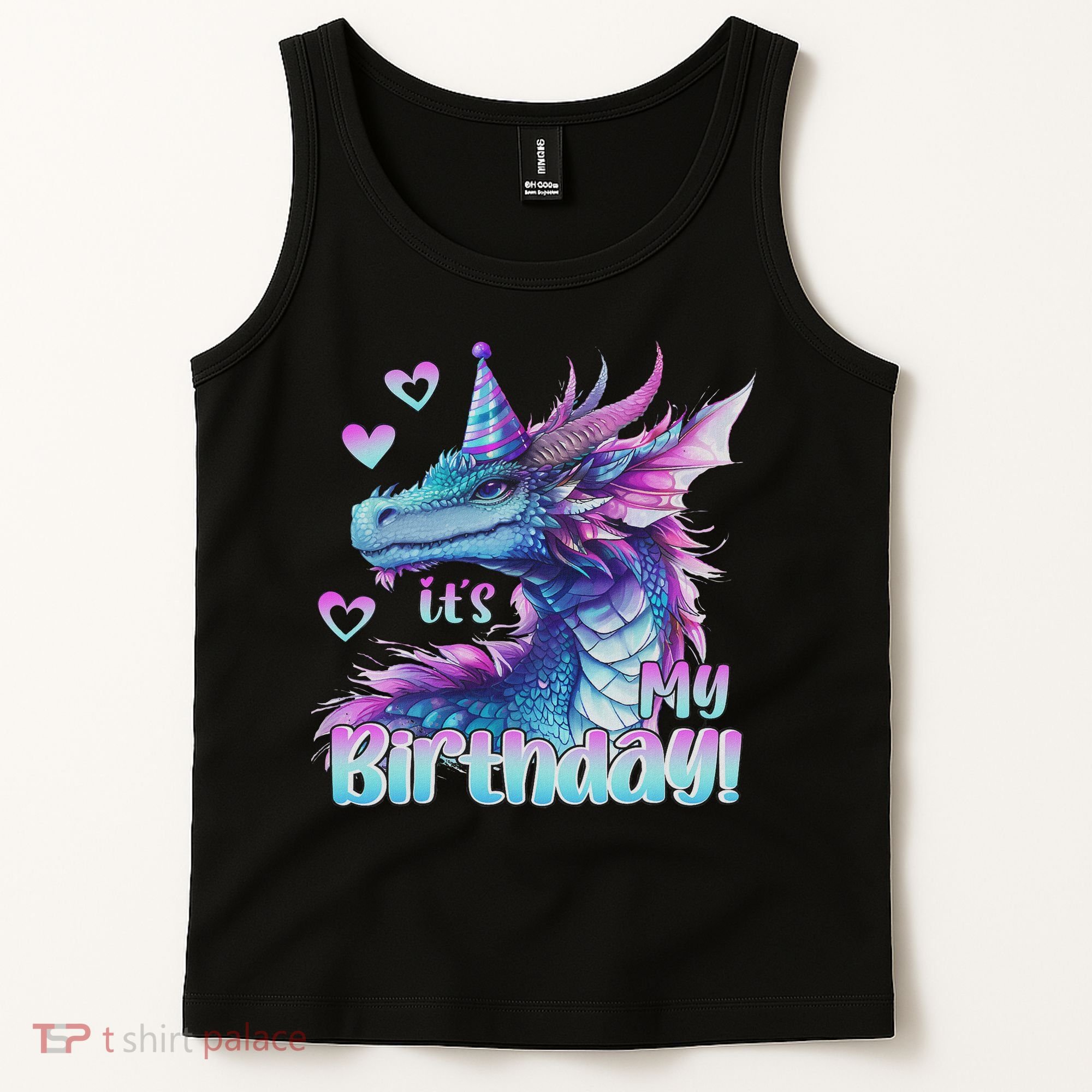 It's My Birthday Dragon Party Cute Dragons Lover Theme Tank Top