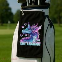 It's My Birthday Dragon Party Cute Dragons Lover Theme Golf Towel thumb 2