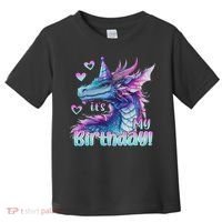 It's My Birthday Dragon Party Cute Dragons Lover Theme Toddler T-Shirt thumb 0
