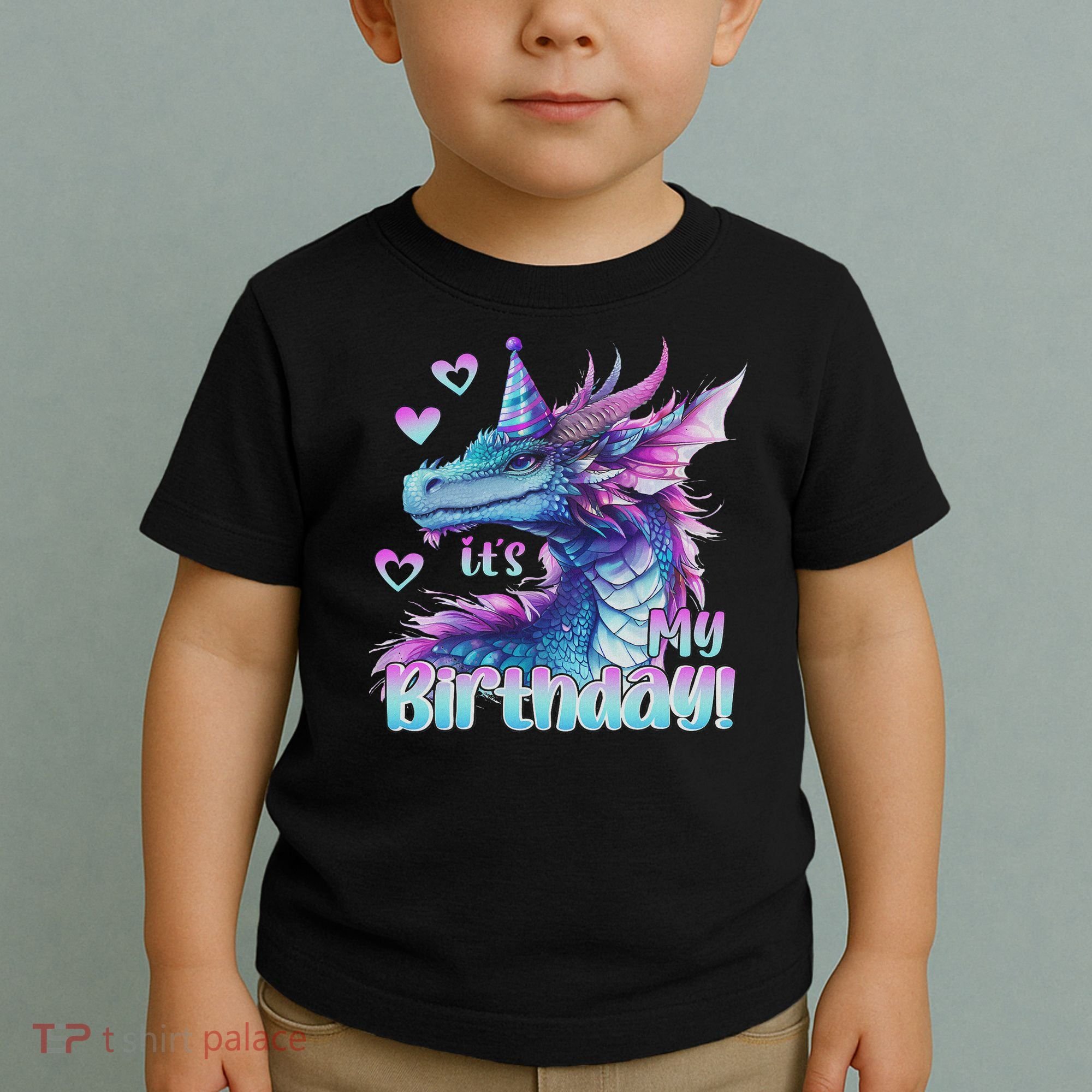 It's My Birthday Dragon Party Cute Dragons Lover Theme Toddler T-Shirt