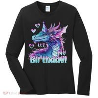 It's My Birthday Dragon Party Cute Dragons Lover Theme Women's Long Sleeve Shirt thumb 0