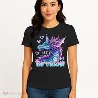 It's My Birthday Dragon Party Cute Dragons Lover Theme Women's T-Shirt thumb 4