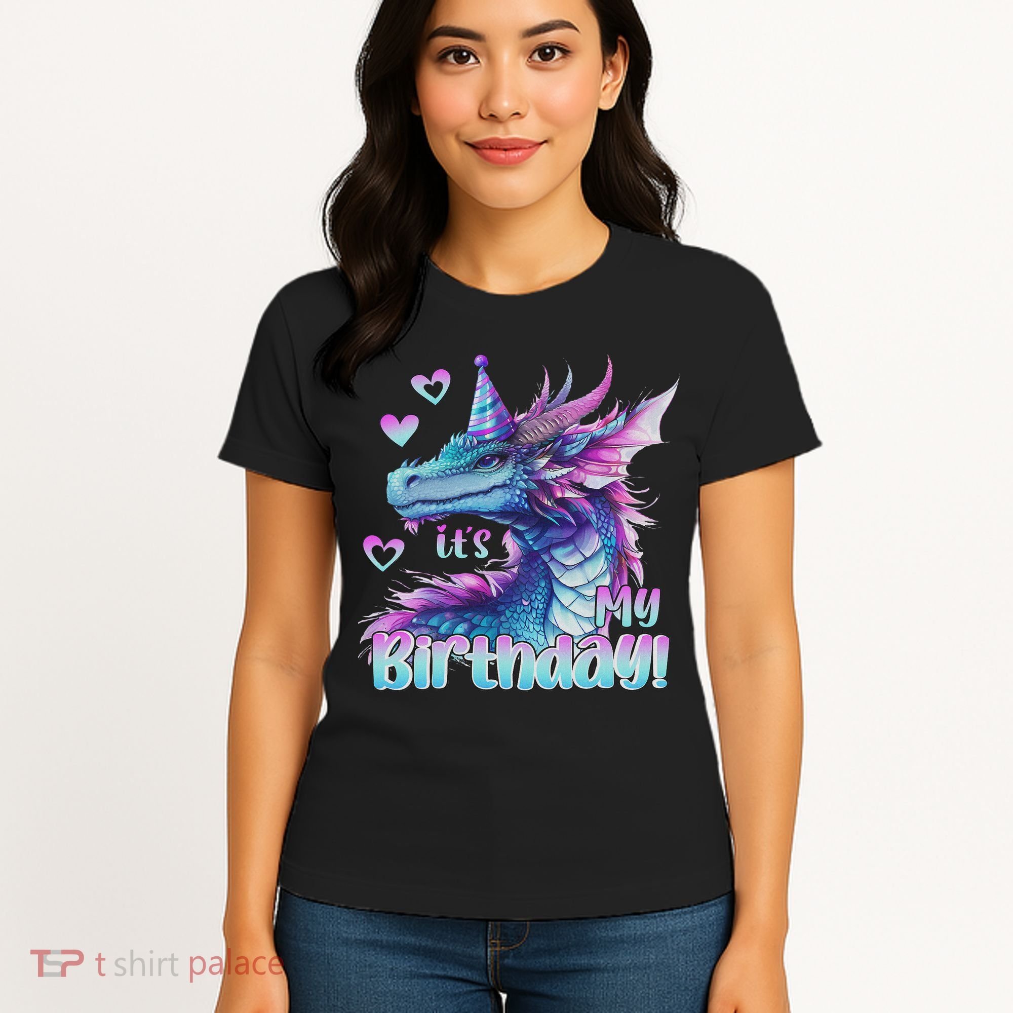 It's My Birthday Dragon Party Cute Dragons Lover Theme Women's T-Shirt