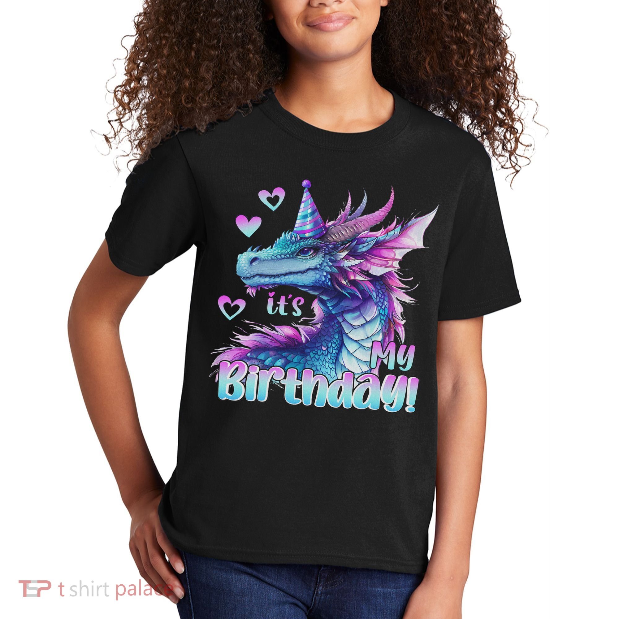It's My Birthday Dragon Party Cute Dragons Lover Theme Kids T-Shirt