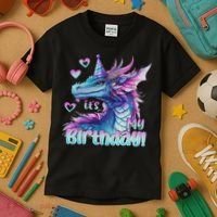 It's My Birthday Dragon Party Cute Dragons Lover Theme Kids T-Shirt thumb 3
