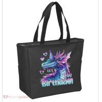 It's My Birthday Dragon Party Cute Dragons Lover Theme Tote Bag thumb 2