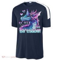 It's My Birthday Dragon Party Cute Dragons Lover Theme Sport-Tek Competitor United Soccer Jersey thumb 2