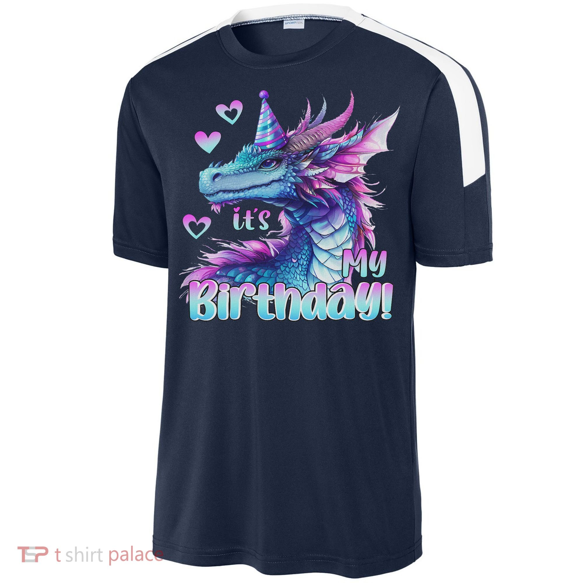 It's My Birthday Dragon Party Cute Dragons Lover Theme Sport-Tek Competitor United Soccer Jersey