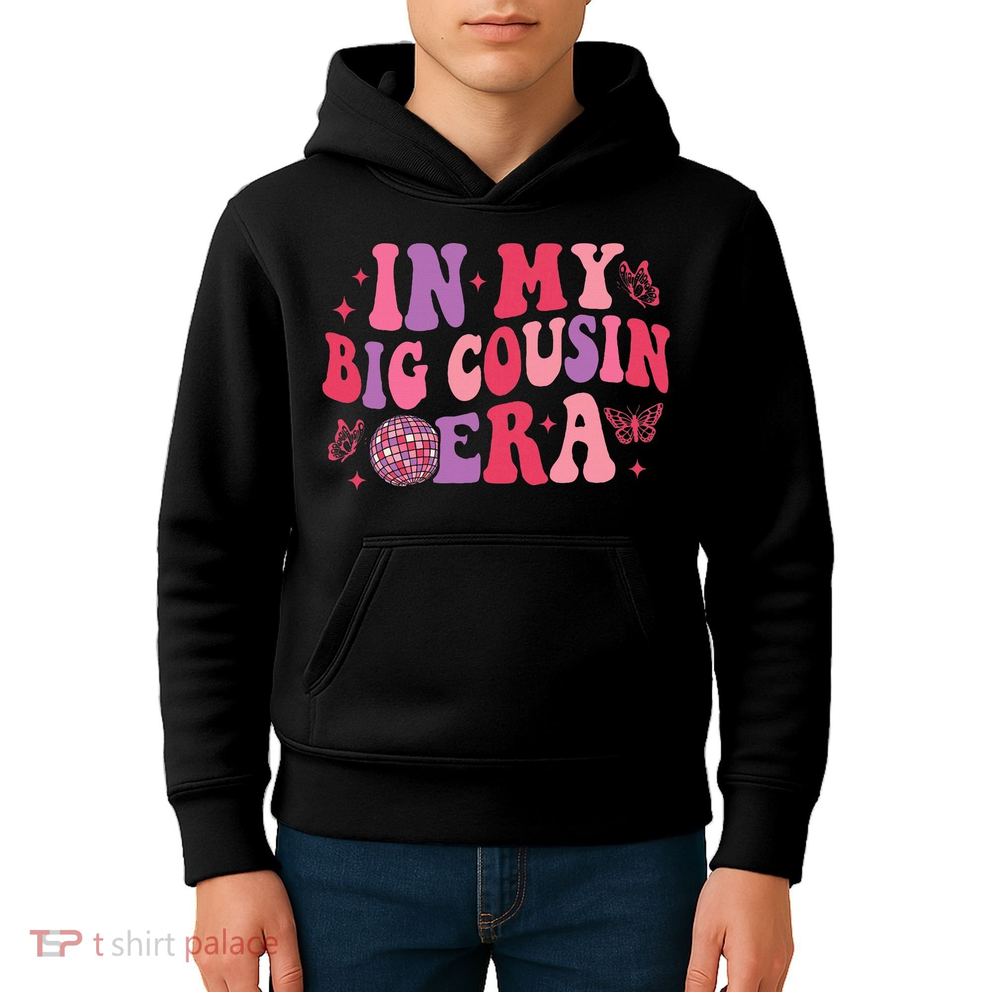 In My Big Cousin Era Funny Cool Cousin Kids Hoodie