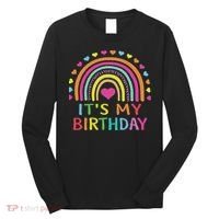It's My Birthday For Women Ns Gift Rainbow Long Sleeve Shirt thumb 0